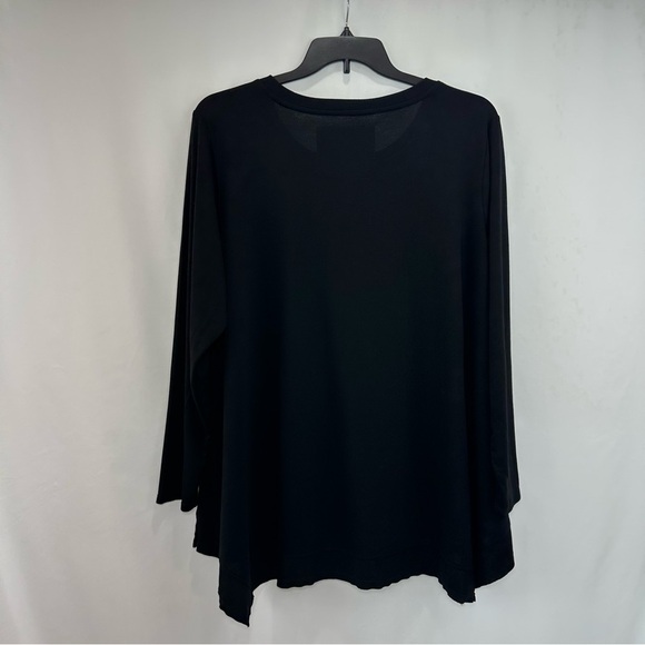 NWOT Cupio Women’s Plus Tunic Top Size 3XL Lightweight Terry Shark Cut Long Slee - Picture 2 of 7